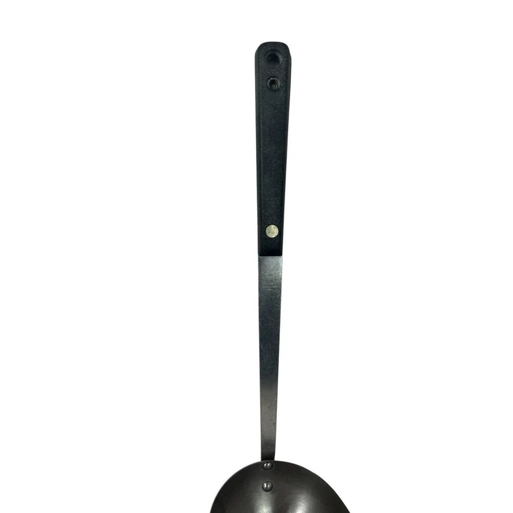 Vintage Flint USA Stainless Wood Handle Serving Ladle With Spout